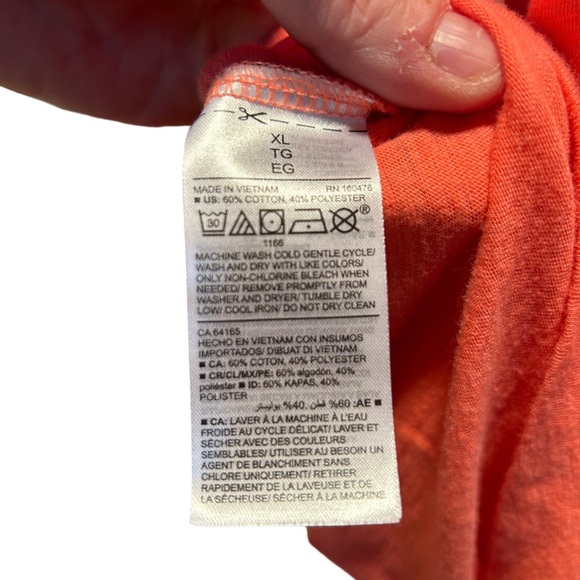 Old Navy Coral Full Zip Hoodie Size XL 🪸 - Picture 5 of 8